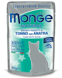 Monge Natural Tuniak a kačica v želé 80g