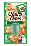 Churu Cat Bites Chicken wraps & Tuna Purée 3x10g - cena, porovnanie