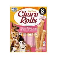 Churu Dog Rolls Chicken with Salmon wraps 8x12g - cena, porovnanie