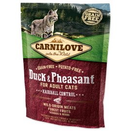 Carnilove Duck & Pheasant for adult cats Hairball Control 400g