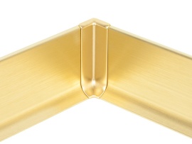 Profilpas Vnútorný roh hliník 90/6MI Zlatý brúsený