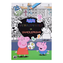 Vymaľovanky so samolepkami - Peppa Pig