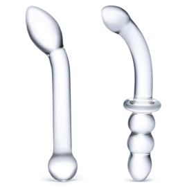 Gläs G-Spot Pleasure Glass Dildo Set 2