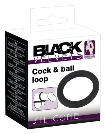 Black Velvet Cock & Ball Loop