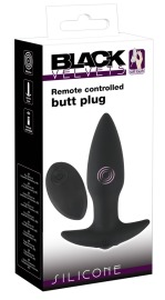 Black Velvet Remote controlled Silicone Butt Plug