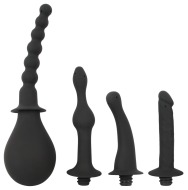 Black Velvet Silicone Douche with 4 Attachments - cena, porovnanie