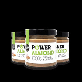 Powerlogy Organic Almond Butter 3x330g