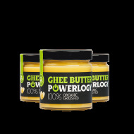 Powerlogy Organic Ghee Butter 3x320g - cena, porovnanie