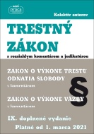 Trestný zákon s komentárom a judikatúrou platný od 1.marca 2021 - cena, porovnanie