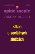 Zákony 2021 III aktualizácia III 6 - Zákon o sociálnych službách - cena, porovnanie