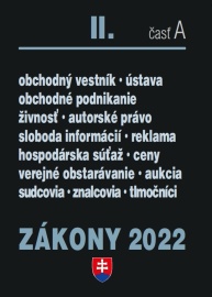 Zákony 2022 II/A - Obchodné právo a živnostenské podnikanie