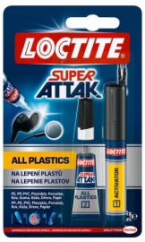 Loctite Super Attak All Plastics 2g + 4ml