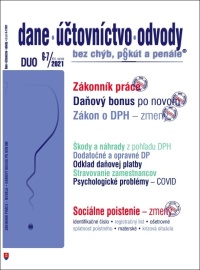 DUO 6-7/2021– Dane, účtovníctvo, odvody bez chýb, pokút a penále