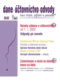 Dane účtovníctvo odvody 1 2022 - Novela zákona o účtovníctve, Odpady po novom