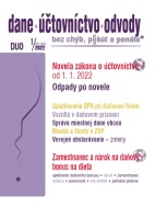 Dane účtovníctvo odvody 1 2022 - Novela zákona o účtovníctve, Odpady po novom - cena, porovnanie