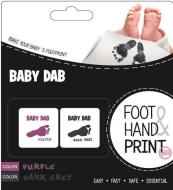 Baby Dab Farba na detské odtlačky 2 ks fialová, šedá - cena, porovnanie