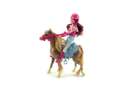 Teddies Kôň na česanie s doplnkami + bábika džokejka - cena, porovnanie