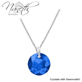 Naneth Náhrdelník Swarovski Classic Cut modrý Sapphire