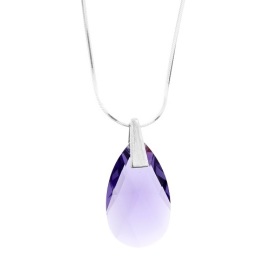 Naneth Náhrdelník Swarovski Elements slza Tanzanite 22 mm