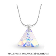 Naneth Náhrdelník Swarovski Elements Triangle Xilion AB 16 mm - cena, porovnanie