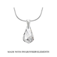 Naneth Náhrdelník Swarovski Helix biely Crystal 18 mm - cena, porovnanie