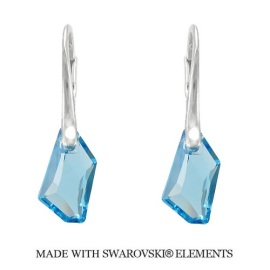 Naneth Náušnice DE-ART s kryštálmi Swarovski Elements Aquamarine