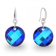 Naneth Náušnice Luna s kryštálmi Swarovski Elements Bermuda Blue - cena, porovnanie