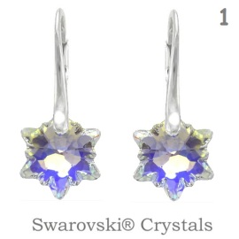 Naneth Náušnice s kryštálmi Swarovski Elements EDELWEISS AB