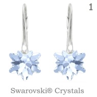 Naneth Náušnice s kryštálmi Swarovski Elements EDELWEISS Blue Shade - cena, porovnanie