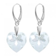 Naneth Náušnice s kryštálmi Swarovski Heart Crystal 18 mm - cena, porovnanie