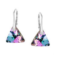 Naneth Náušnice s kryštálmi Swarovski Triangle fialové Vitrail Light Materiál: Striebro 925/1000 - cena, porovnanie