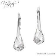 Naneth Náušnice Swarovski Helix biele Crystal 18 mm - cena, porovnanie