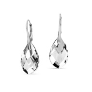 Naneth Náušnice s kryštálmi Swarovski Metallic Pear Crystal - cena, porovnanie