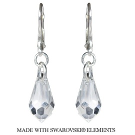 Naneth Náušnice Teardrop s kryštálmi Swarovski Crystal