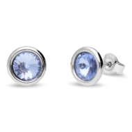 Naneth Puzetové náušnice s kryštálmi Swarovski Crystals modré Light Sapphire - cena, porovnanie