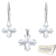 Naneth Set Swarovski GREEK CROSS biely Crystal - cena, porovnanie