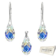 Naneth Set BRIOLETTE s kryštálmi Swarovski Elements AB 17 mm - cena, porovnanie