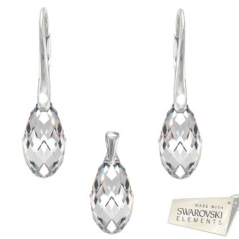 Naneth Set BRIOLETTE s kryštálmi Swarovski Elements Crystal 17 mm