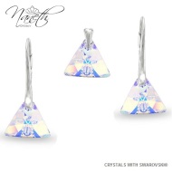 Naneth Set s dúhovými kryštálmi Swarovski Triangle AB 12 mm - cena, porovnanie