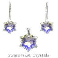 Naneth Strieborný set EDELWEISS Swarovski Elements AB - cena, porovnanie