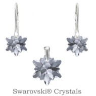 Naneth Strieborný set EDELWEISS Swarovski Elements Silver Night - cena, porovnanie