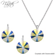 Naneth Strieborný set s kryštálmi Swarovski Rivoli AB