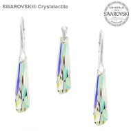 Naneth Set s kryštálmi Swarovski Crystals Crystalactite AB Materiál: Striebro 925/1000 - cena, porovnanie