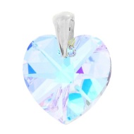 Naneth Prívesok srdce s dúhovým kryštálom Swarovski Heart AB 18 mm - cena, porovnanie