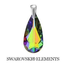 Naneth Prívesok Drop Swarovski zelený VM 24 mm