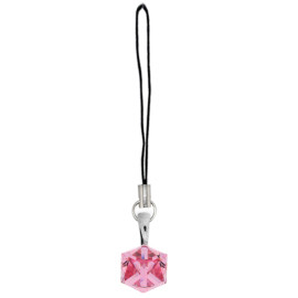 Naneth Prívesok na mobil kocka Swarovski Light Rose 6 mm