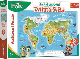 Trefl Puzzle Treflíci spoznávajú zvieratá sveta