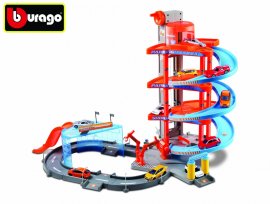 Bburago Mega Dealer Showroom garáž s dvoma autíčkami