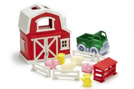 Green Toys Farma s domčekom, autíčkom a zvieratkami