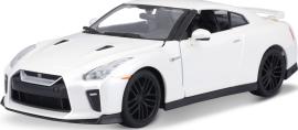 Bburago 1:24 Plus Nissan GT-R Metallic White